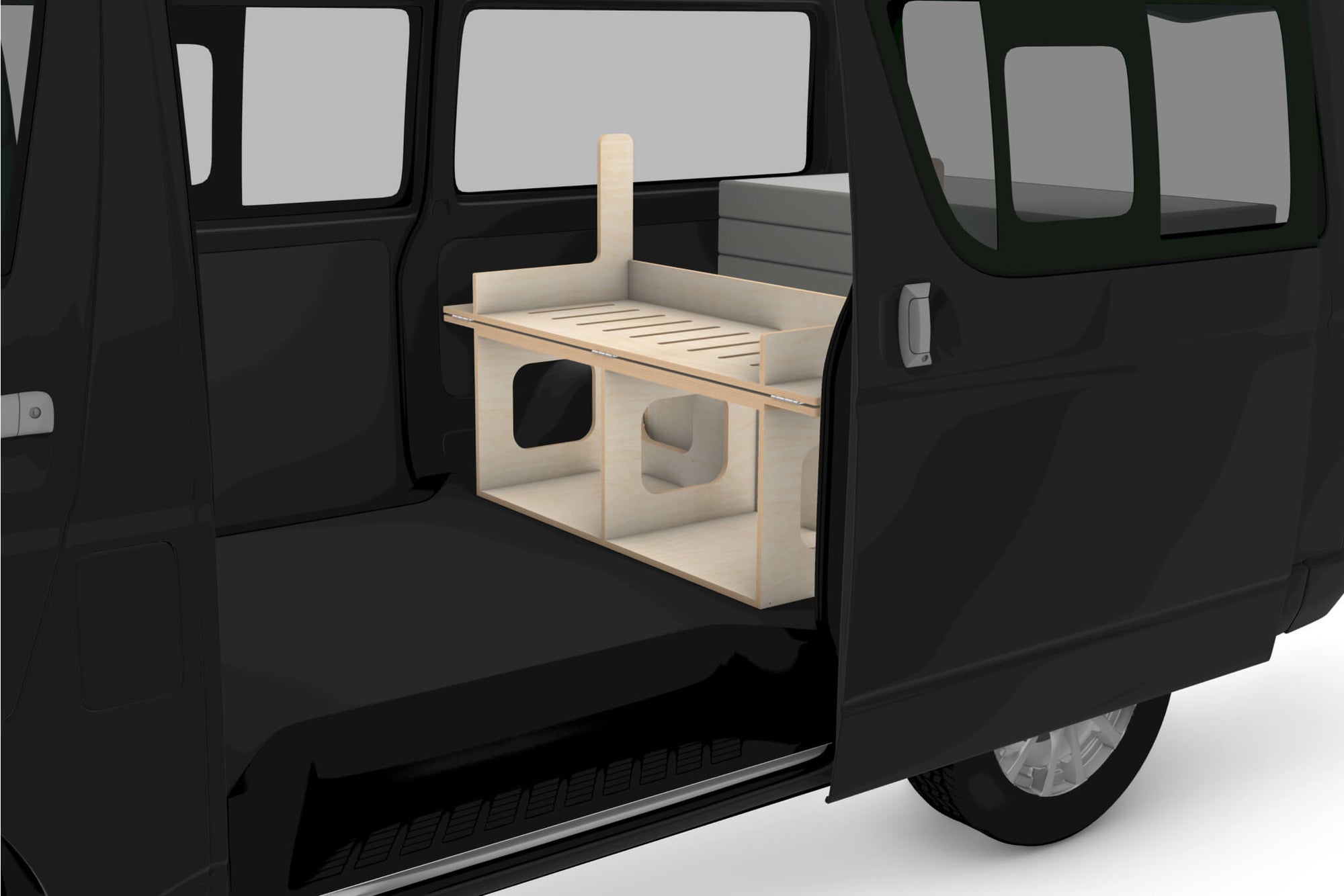 Rear-Opening Campervan Conversion Plans V1