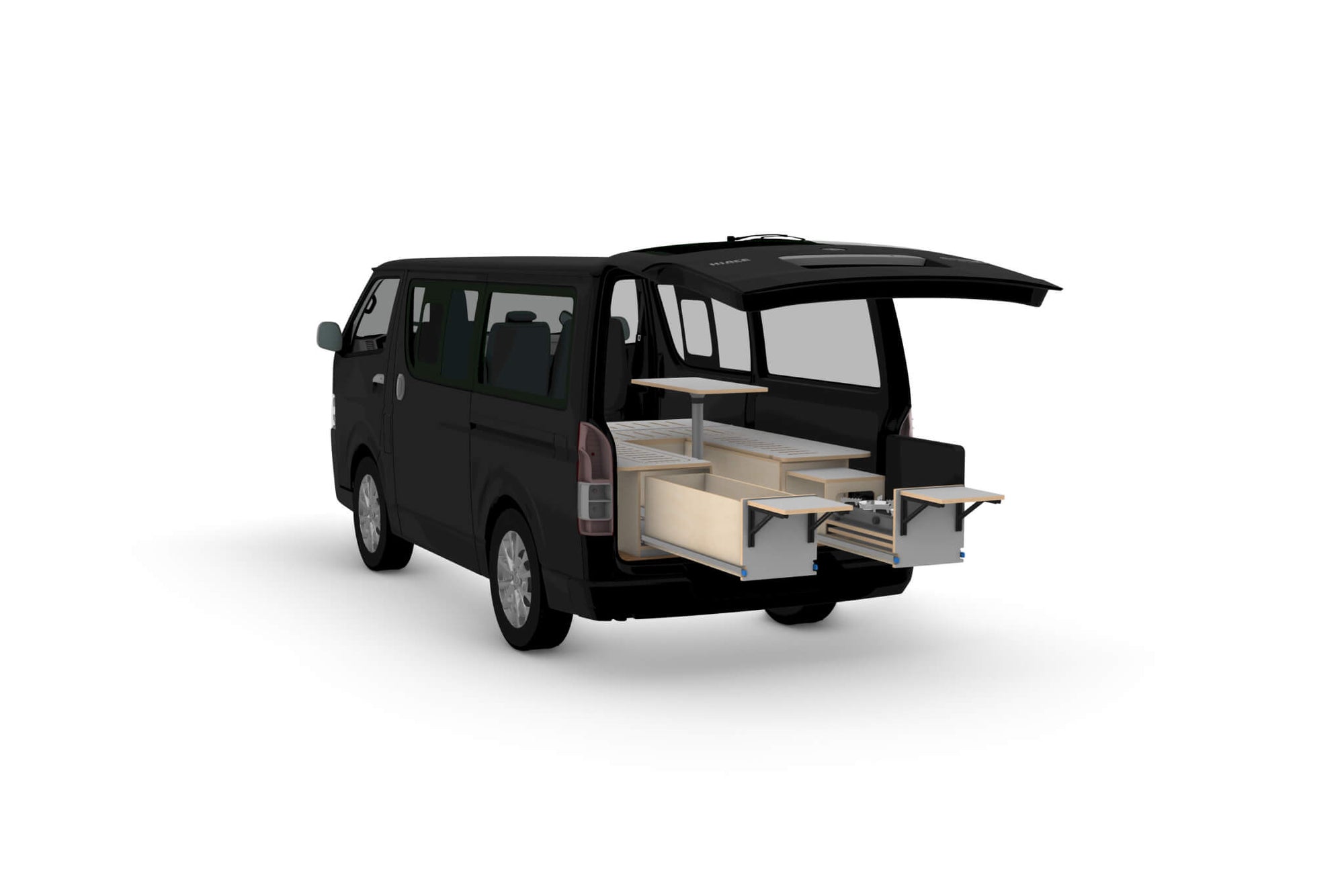 Rear-Opening Camper Van Conversion Plans V2