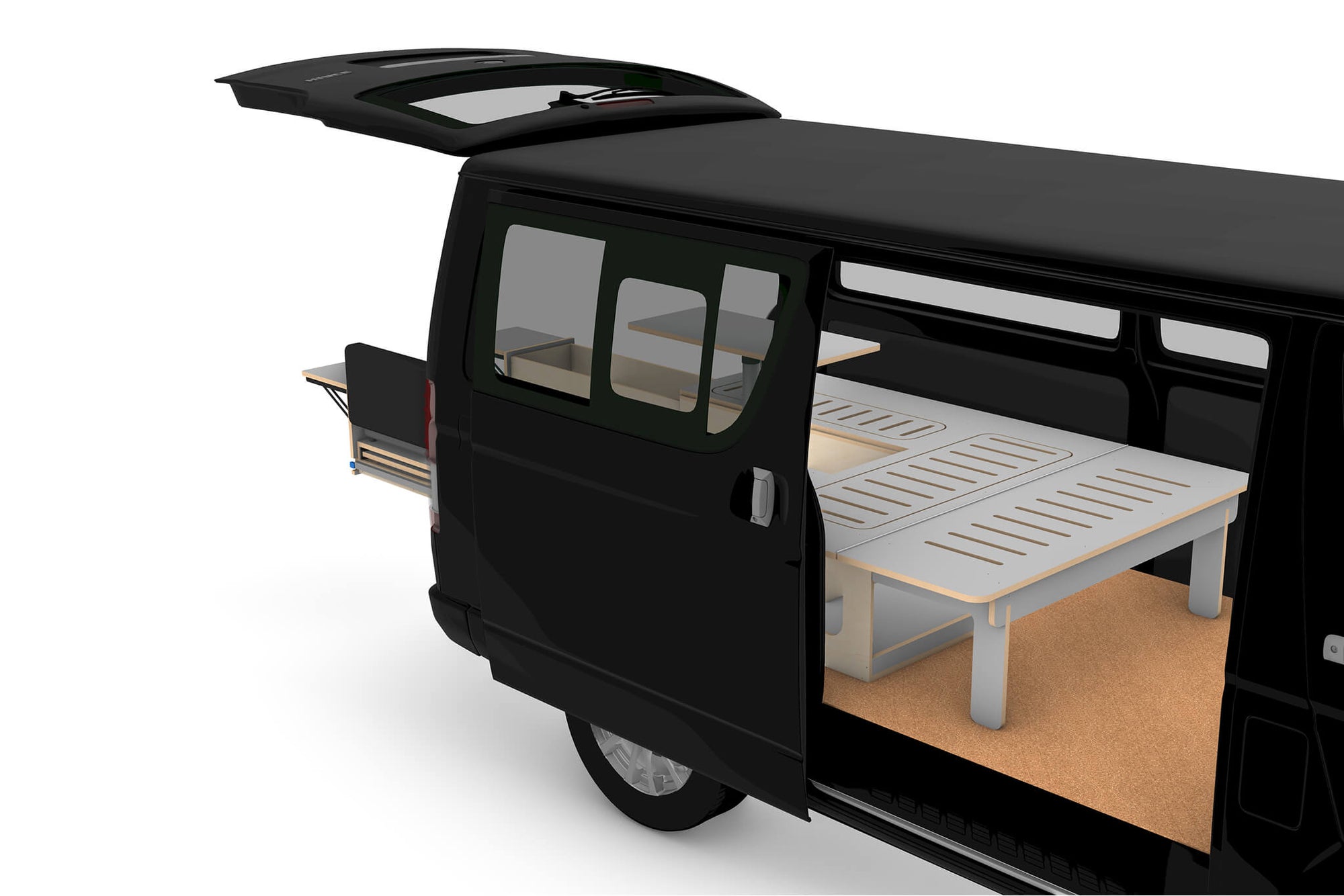 Rear-Opening Camper Van Conversion Plans V2