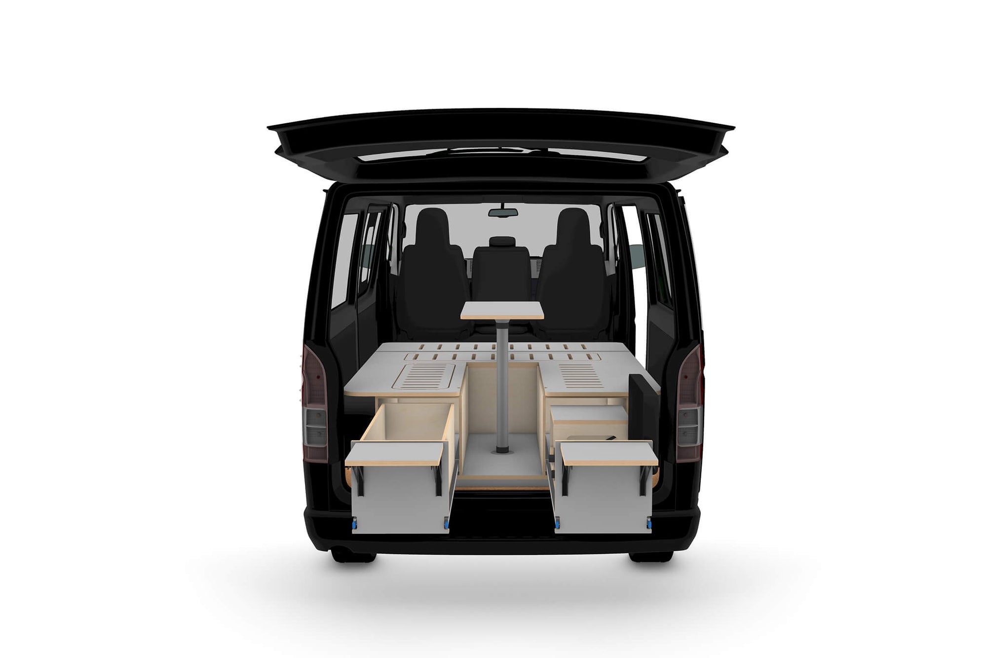 Rear-Opening Camper Van Conversion Plans V2