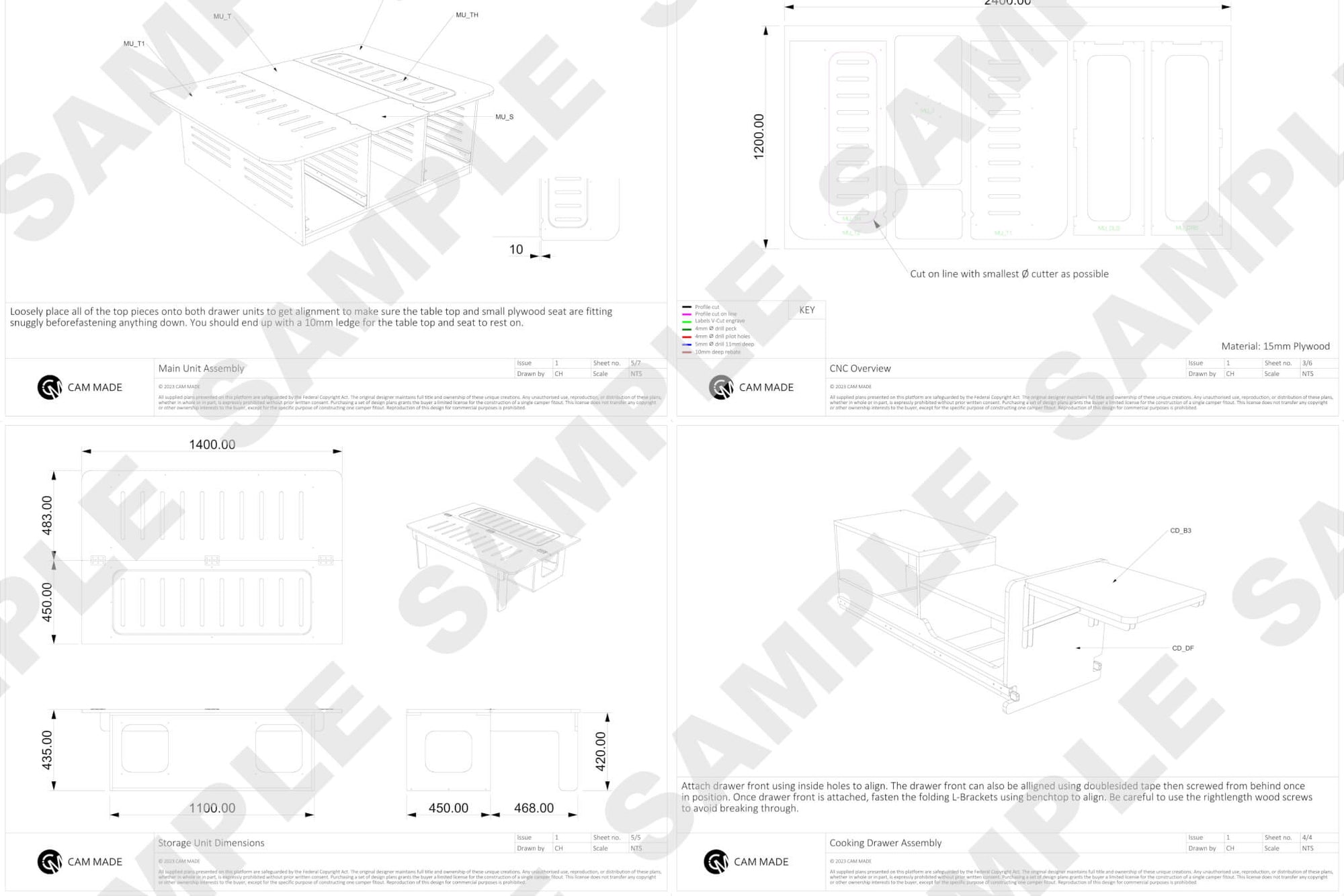 Rear-Opening Campervan Conversion Plans V1