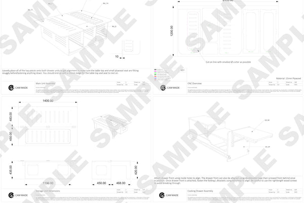 Rear-Opening Campervan Conversion Plans V1