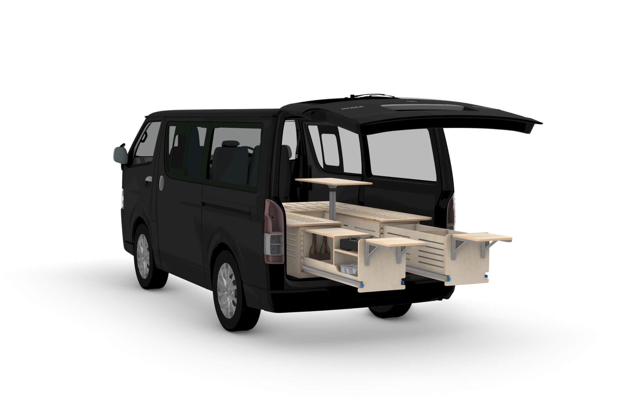 Rear-Opening Campervan Conversion Plans V1
