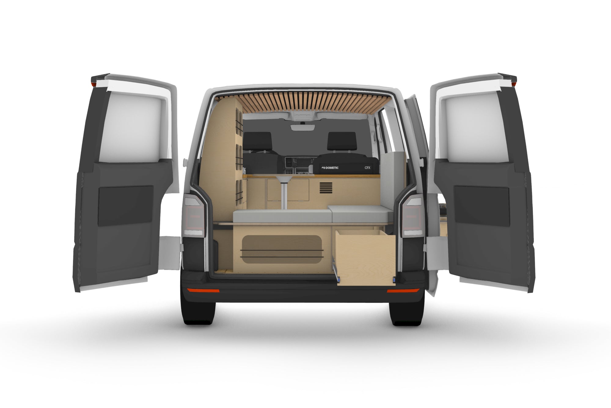 Volkswagen T5 and T6 Camper Fit Out Plans (LHD)