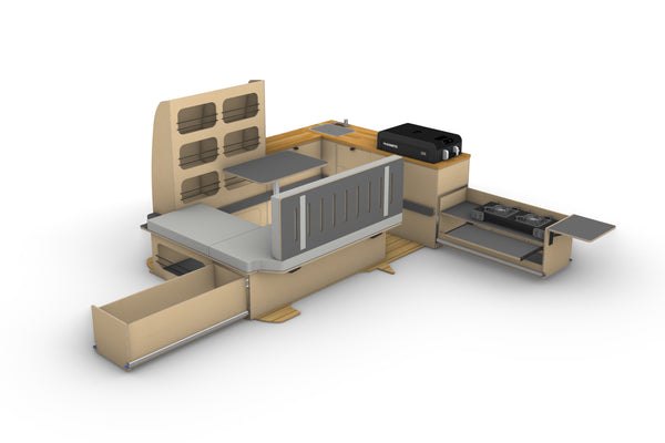 Volkswagen T5 and T6 Camper Fit Out Plans (LHD)