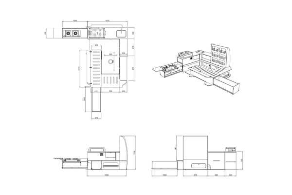 Volkswagen T5 and T6 Camper Fit Out Plans (RHD)