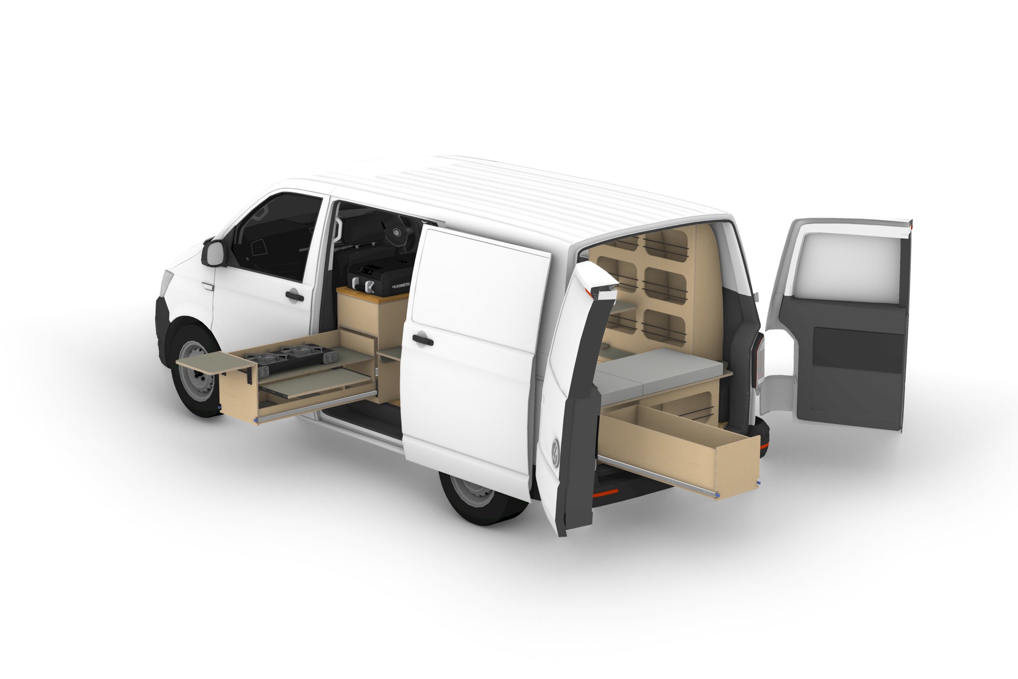 Volkswagen T5 and T6 Camper Fit Out Plans (RHD)