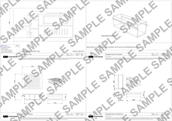 Rear-Opening Campervan Conversion Plans V3